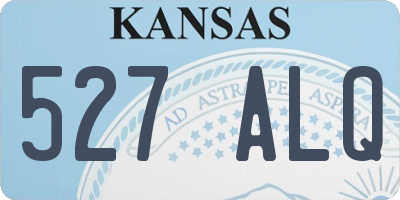 KS license plate 527ALQ