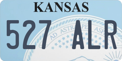 KS license plate 527ALR