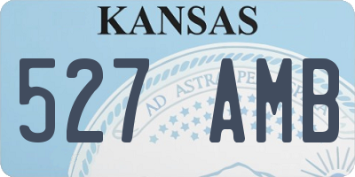 KS license plate 527AMB