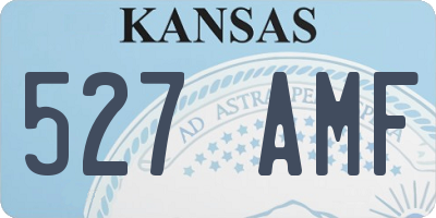 KS license plate 527AMF