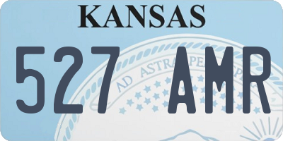 KS license plate 527AMR