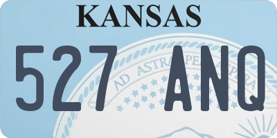 KS license plate 527ANQ