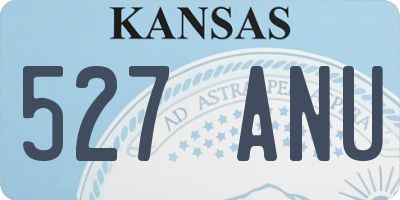 KS license plate 527ANU