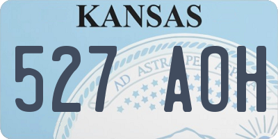 KS license plate 527AOH