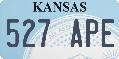 KS license plate 527APE