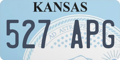 KS license plate 527APG