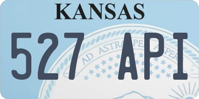KS license plate 527API