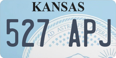 KS license plate 527APJ