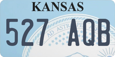 KS license plate 527AQB