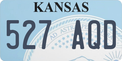 KS license plate 527AQD