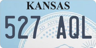 KS license plate 527AQL