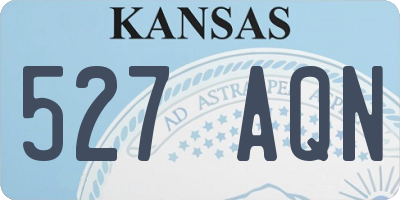 KS license plate 527AQN