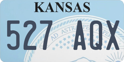 KS license plate 527AQX