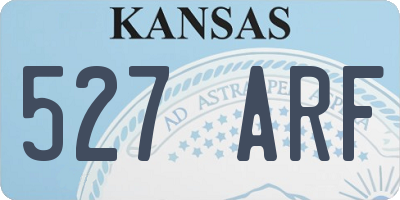 KS license plate 527ARF
