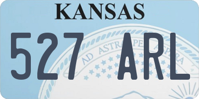 KS license plate 527ARL