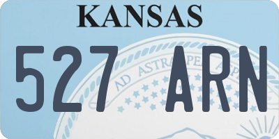 KS license plate 527ARN