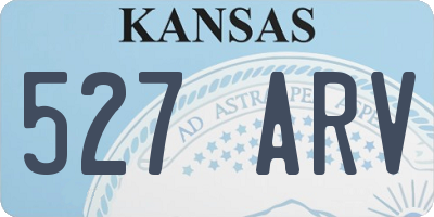 KS license plate 527ARV