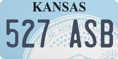 KS license plate 527ASB