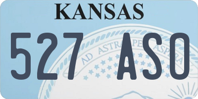 KS license plate 527ASO
