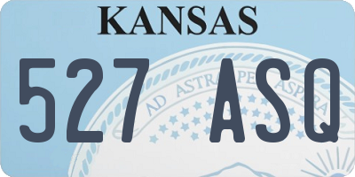 KS license plate 527ASQ