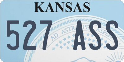 KS license plate 527ASS