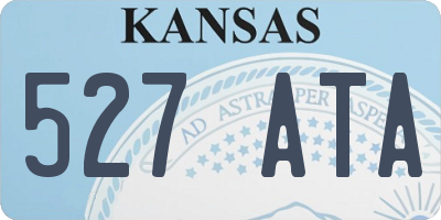 KS license plate 527ATA