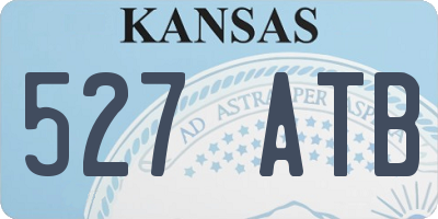 KS license plate 527ATB