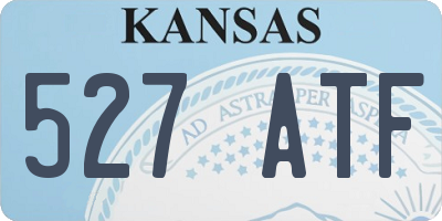 KS license plate 527ATF