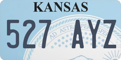 KS license plate 527AYZ
