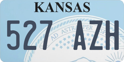 KS license plate 527AZH
