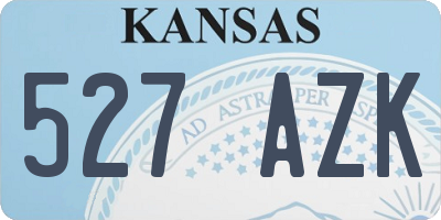 KS license plate 527AZK