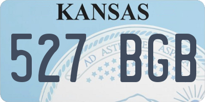 KS license plate 527BGB