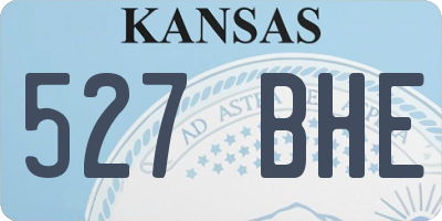 KS license plate 527BHE