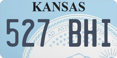 KS license plate 527BHI