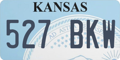 KS license plate 527BKW