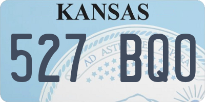 KS license plate 527BQO