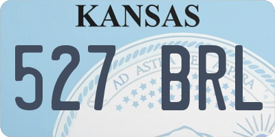 KS license plate 527BRL