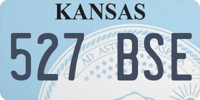 KS license plate 527BSE