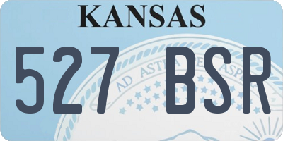 KS license plate 527BSR