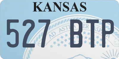 KS license plate 527BTP