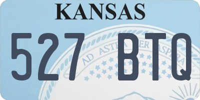 KS license plate 527BTQ