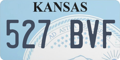 KS license plate 527BVF