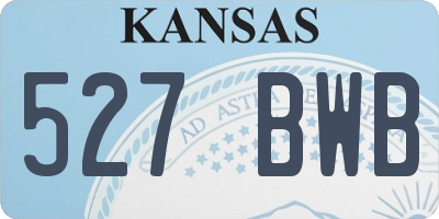 KS license plate 527BWB
