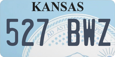 KS license plate 527BWZ
