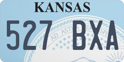 KS license plate 527BXA