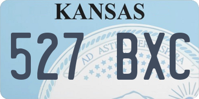 KS license plate 527BXC
