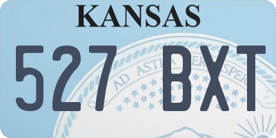 KS license plate 527BXT