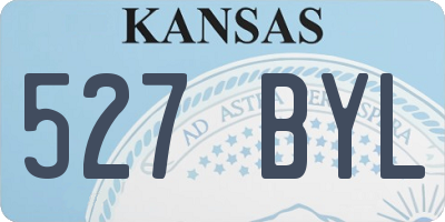 KS license plate 527BYL