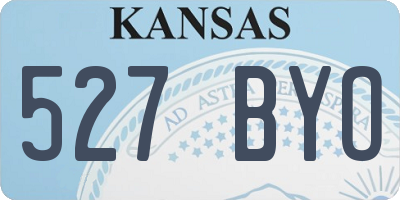KS license plate 527BYO