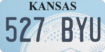KS license plate 527BYU